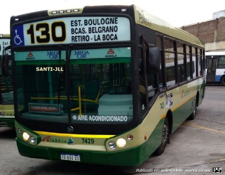 Agrale MT 15.0 LE - Todo Bus Pompeya III - T.A.B.A.
AB 586 SS
Línea 130 (Buenos Aires) - Interno 7429
(Unidad ya renovada)

Foto: Santiago J. L. López
Colección: Charly Souto
Palabras clave: T.A.B.A. - Interno 7429