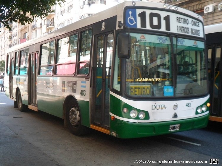 Agrale MT 15.0 LE - Todo Bus - D.O.T.A.
MCF 949
Línea 101 (Buenos Aires) - Interno 483 [enero 2013 - septiembre 2015]

Foto: "Truku" Gambadiez
Colección: Charly Souto
Palabras clave: D.O.T.A. - Interno 483