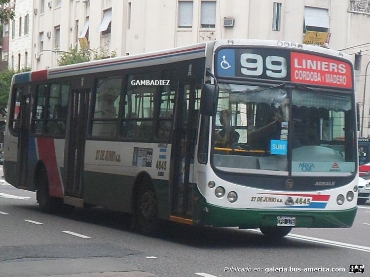 Agrale MT 15.0 LE - Todo Bus - 27 de Junio
IPB 176
Línea 99 - Interno 4645

Foto: "Truku" Gambadiez
Colección: Charly Souto
Palabras clave: 27 de Junio - Interno 4645