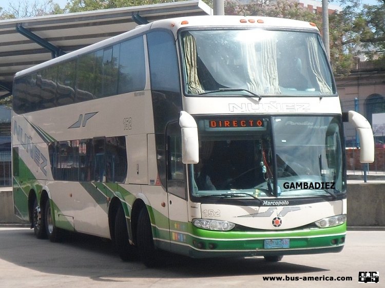 SCANIA - MARCOPOLO (en Uruguay) - Empresa NUÑEZ
HOM 148
Foto: "Truku" Gambadiez
Colección: Charly Souto
Palabras clave: Empresa NUÑEZ - 152