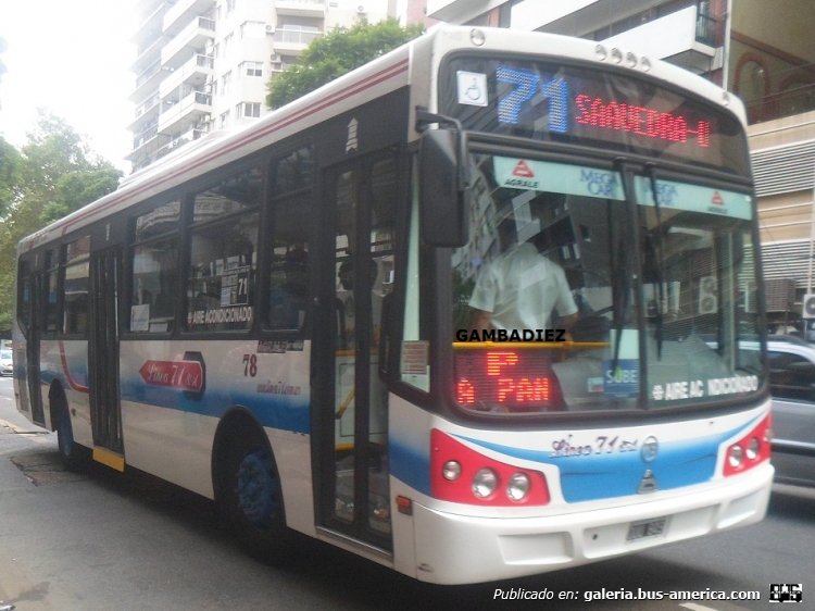 Agrale MT 15.0 LE - Todo Bus Pompeya II - Línea 71 S.A.
OUU 849
Línea 71 (Buenos Aires) - Interno 78

Foto: "Truku" Gambadiez
Colección: Charly Souto
Palabras clave: Línea 71 S.A. - Interno 78