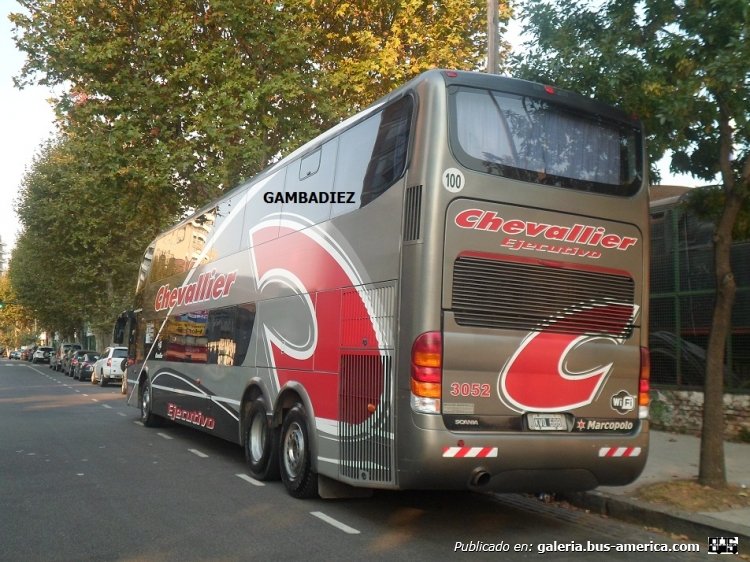 Scania K 420 - Marcopolo (en Argentina) - Chevallier
KVQ 688
Interno 3052

Foto: "Truku" Gambadiez
Colección: Charly Souto
Palabras clave: Chevallier - Interno 3052