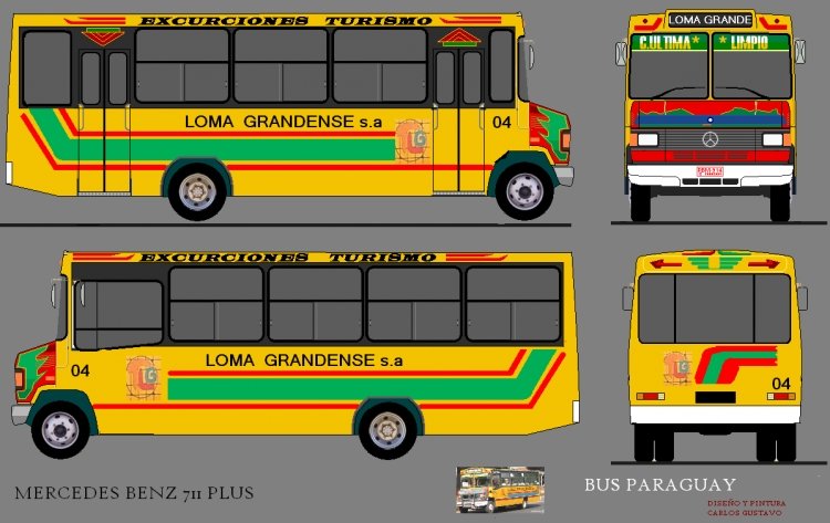 Mercedes-Benz L 711 Plus - El 11 - Lomagrandense S.R.L. 
Diseño y Pintura: Carlos Melgarejo
Palabras clave: MB