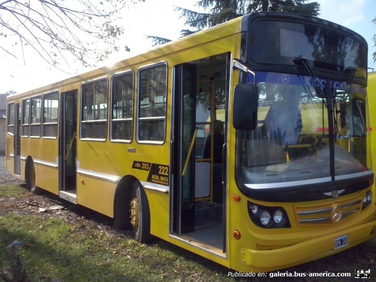 Mercedes-Benz O-500 U - La Favorita - Azul
OPN 248
Línea 203 - Interno 222 

