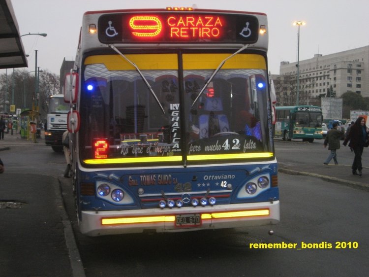 OTTAVIANO 
DEQ 670
LINEA 9 INTERNO 42 EMPRESA GENERAL TOMAS GUIDO S.A.
Palabras clave: OTTAVIANO