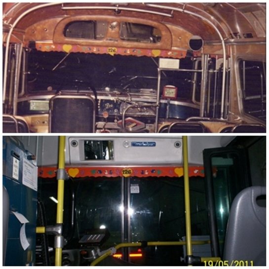 La misma cortina que coloco mi viejo en el convencional carroceria El Indio de 1976 todavia la mantengo viva en el actual Metalpar Tronador!!!
