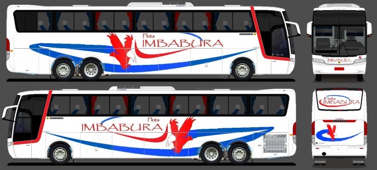 Scania K 124 IB - Busscar Jum Buss 360 (para Ecuador) - Flota Imbabura
Diseño y pintura: Marco Alvarez
Basado en el diseño de Gustavo Dalcomo
Scania K-124IB
