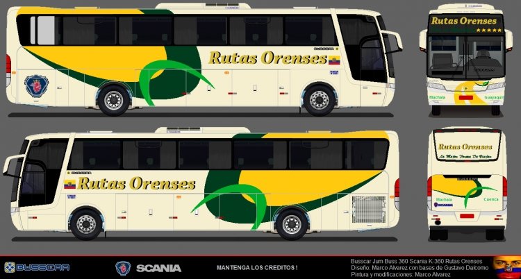 Scania - Busscar Jum Buss 360 (para Ecuador) - Rutas Orences
