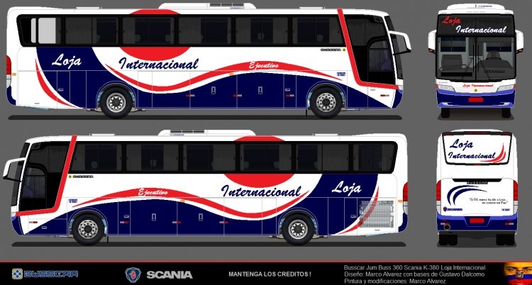 Scania - Busscar Jum Buss 360 (para Ecuador) - Loja Internacinoal
