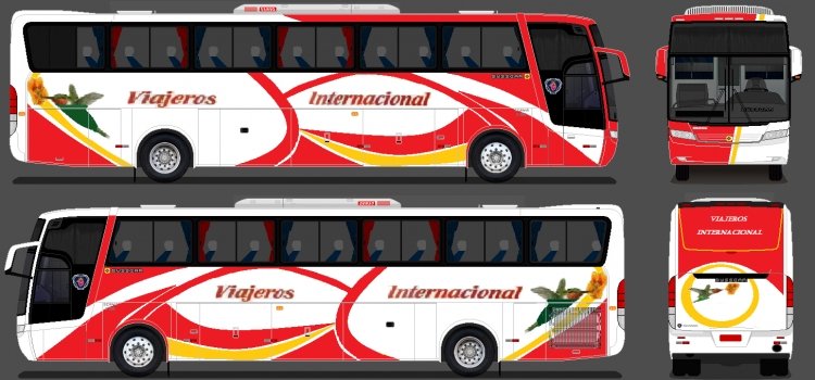 Scania - Busscar Jum Buss 360 (para Ecuador) - Viajeros
Diseño y Pintura: Marco Alvarez
Basado en los diseños originales de: Gustavo Dalcomo
Chasis: Scania K-380
