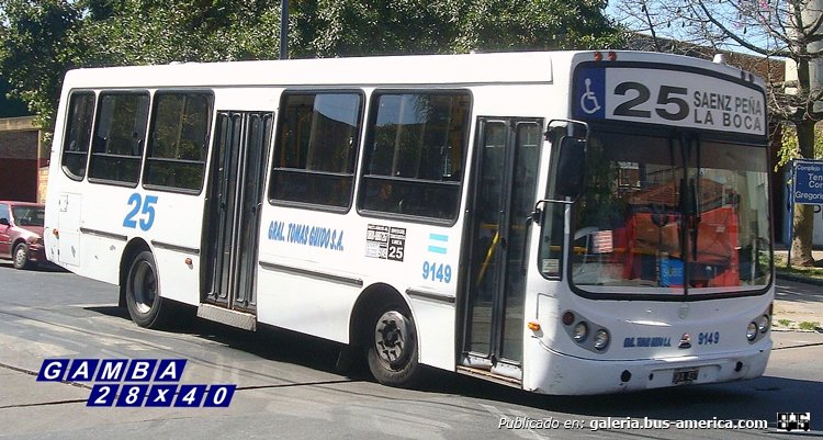 Agrale MT 12 - Todo Bus - General Tomás Guido
GKA 437
Línea 25 - Interno 9149
Una curiosidad, este primer producto de Todo Bus convive con un recién estrenado, no creo pase en otras líneas. Por otra parte, los diseños casi no difieren

Colección: Gamba 28x40

http://galeria.bus-america.com/displayimage.php?pid=24461
Palabras clave: Gamba / 25