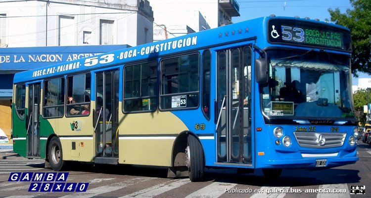 Mercedes-Benz OH 1618 L - Ugarte - Línea 213
JUR 026
Línea 53 - Interno 69
Otro de los muy buenos usados, que incorporó hace poco tiempo

Colección: Gamba 28x40
Palabras clave: Gamba / 53