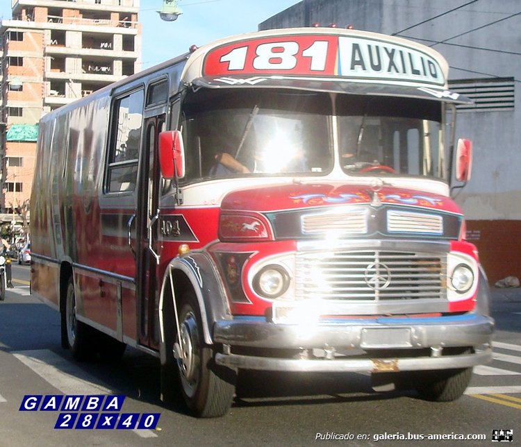 Mercedes-Benz LO 1114 - ALA (Prima) - Siglo XXI
B 2133687 - TQX 281
Línea 181 - Interno 104 [Auxilio]

Colección: Gamba 28x40
Palabras clave: Gamba / 181