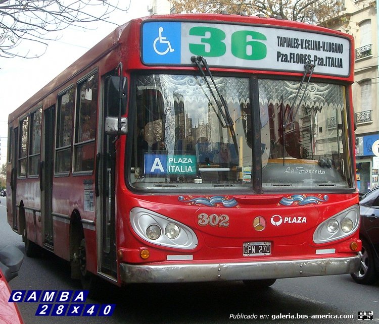 Mercedes-Benz OH 1315 L - La Favorita - Plaza
GPM 270
Línea 36 - Interno 302
Ex M.O. Saenz Peña, línea 92

Colección: Gamba 28x40
Palabras clave: Gamba / 36