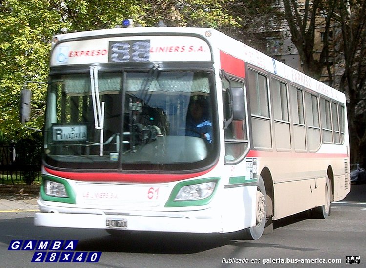 Mercedes-Benz O-500 U - Italbus - L.E. Liniers
HDH 700
Línea 88 - Interno 61

Colección: Gamba 28x40
Palabras clave: Gamba / 88
