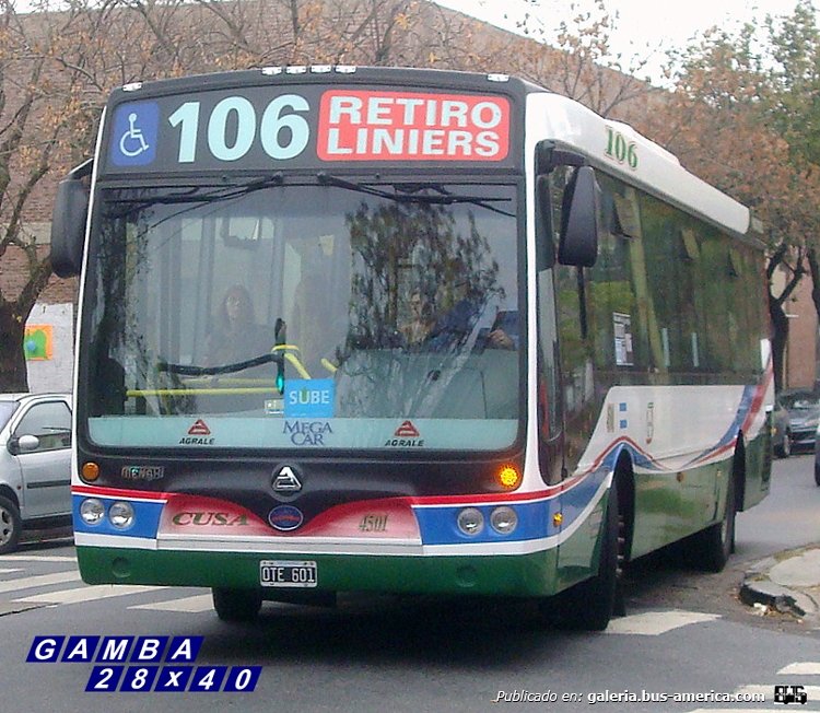 Agrale MT 17.0 LE - Nuovobus - C.U.S.A.
OTE 601 
Línea 106 - Interno 4501

Colección: Gamba 28x40

http://galeria.bus-america.com/displayimage.php?pid=35262
http://galeria.bus-america.com/displayimage.php?pid=35263
http://galeria.bus-america.com/displayimage.php?pid=35925
http://galeria.bus-america.com/displayimage.php?pid=38138
Palabras clave: Gamba / 106