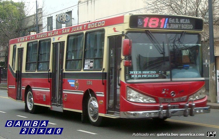 Mercedes-Benz OH 1618 L - Bi-Met - Siglo XXI
JCA 264
Línea 181 - Interno 234

Colección: Gamba 28x40

http://galeria.bus-america.com/displayimage.php?pid=13709
http://galeria.bus-america.com/displayimage.php?pid=35569
http://galeria.bus-america.com/displayimage.php?pid=35924
Palabras clave: Gamba / 181