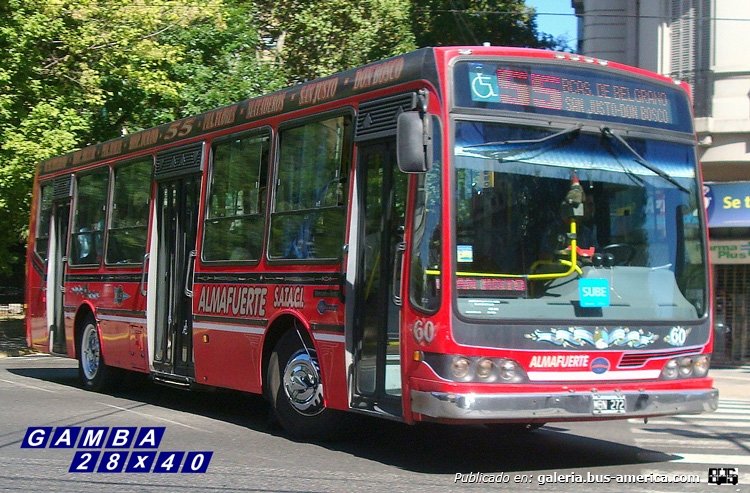 Mercedes-Benz OH 1618 L - Nuovobus - Almafuerte
MBN 272
Línea 55 - Interno 60

Colección: Gamba 28x40

http://galeria.bus-america.com/displayimage.php?pid=34175
http://galeria.bus-america.com/displayimage.php?pid=39999
Palabras clave: Gamba / 55