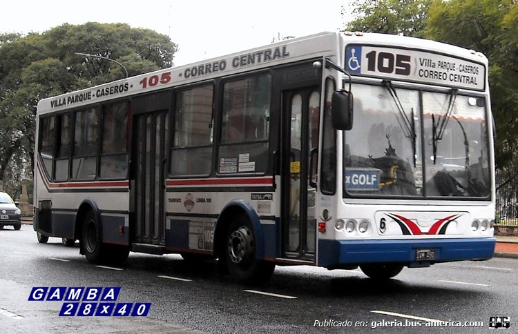 T.A.T.S.A. - Puma D 10.5 - América
IVM 490
Línea 105 - Interno 6

Colección: Gamba 28x40

http://galeria.bus-america.com/displayimage.php?pid=38215
Palabras clave: Gamba / 105