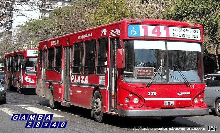 T.A.T.S.A. - Puma D 12 - Plaza
GYB 140
Línea 141 - Interno 270
¿A que se deberá el número manuscrito en el parabrisas?

Colección: Gamba 28x40
Palabras clave: Gamba / 141