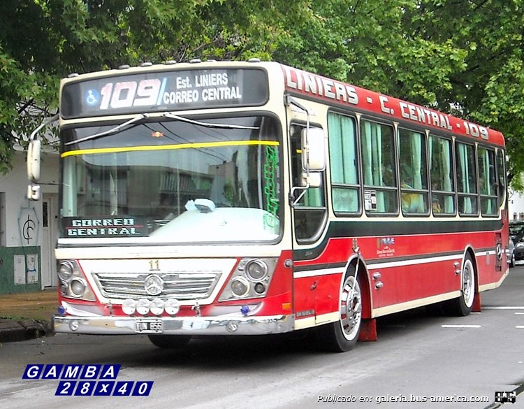 IUN 856
Línea 109 - Interno 11
"Línea 109 100 % única y Argentina"

Colección: Gamba 28x40

http://galeria.bus-america.com/displayimage.php?pid=37542
http://galeria.bus-america.com/displayimage.php?pid=38165
Palabras clave: Gamba / 109