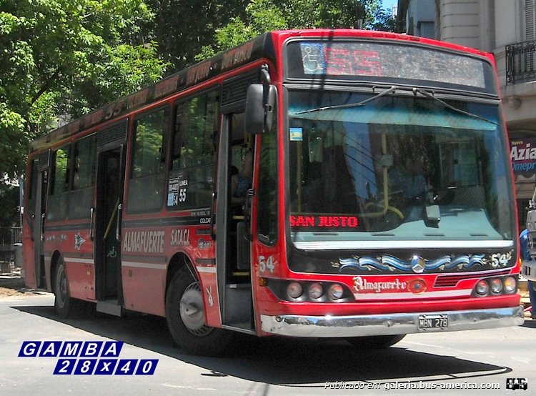 Mercedes-Benz OH 1618 L - Nuovobus - Almafuerte
MBN 278
Línea 55 - Interno 54

Colección: Gamba 28x40

http://galeria.bus-america.com/displayimage.php?pid=36878
Palabras clave: Gamba / 55