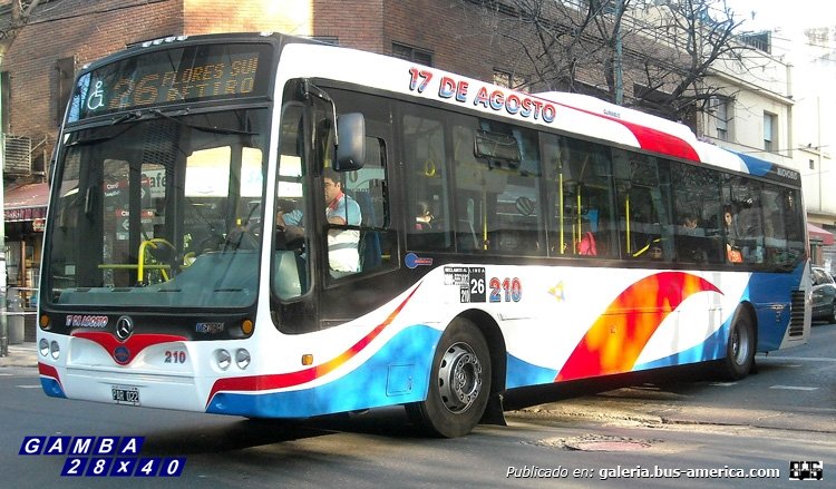 Mercedes-Benz OH 1718 L - Nuovobus - 17 De Agosto
PAR 022
Línea 26 - Interno 210

Colección: Gamba 28x40
Palabras clave: Gamba / 26