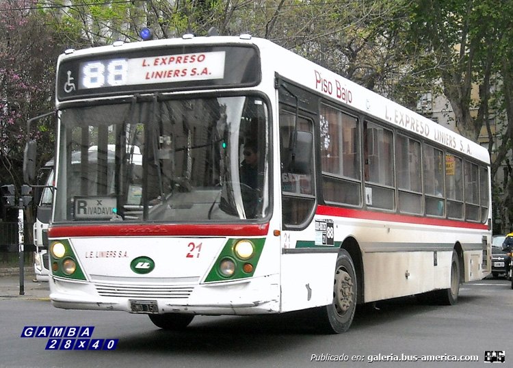 Mercedes-Benz O-500 U - Ugarte - L.E. Liniers
GMO 150
Línea 88 - Interno 21

Colección: Gamba 28x40
Palabras clave: Gamba / 88