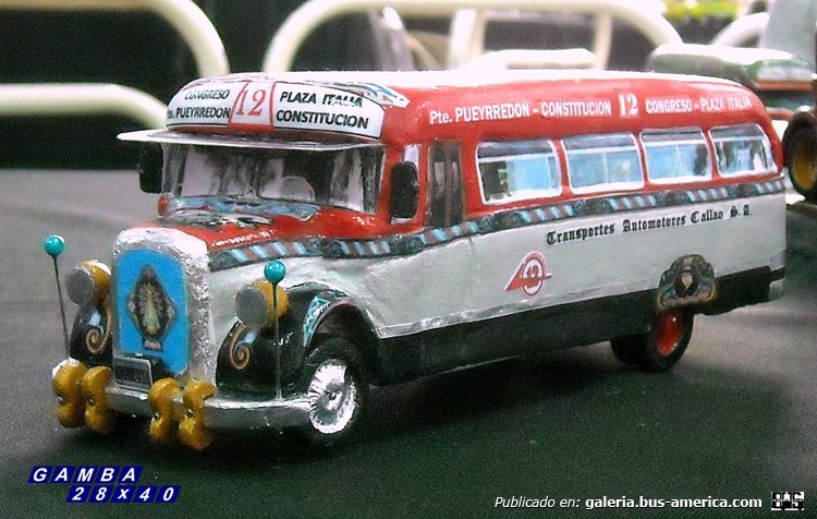 Mercedes-Benz L 312 - El Detalle - T.A. Callao (Maqueta)
Línea 12
Maqueta realizada en polietileno expandido (Telgopor), por el Sr Oscar

Colección: Gamba 28x40
Palabras clave: Gamba / Maqueta