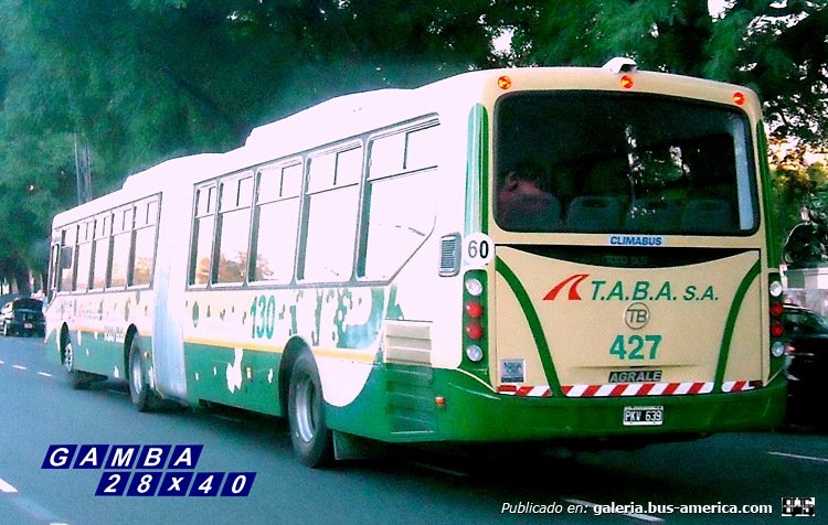 Agrale MT 27.0 LE - Todo Bus - T.A.B.A.
PKV 639
Línea 130 - Interno 427

Colección: Gamba 28x40

http://galeria.bus-america.com/displayimage.php?pid=39247
http://galeria.bus-america.com/displayimage.php?pid=42191
Palabras clave: Gamba / 130
