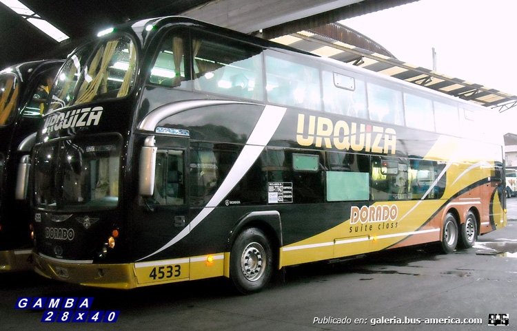 Scania K 420 - Metalsur Starbus 2 405 - General Urquiza
PDZ 294
Interno 4533
Unidad de reciente incorporación, afectada al servicio Dorado

Colección: Gamba 28x40
Palabras clave: Gamba / Larga