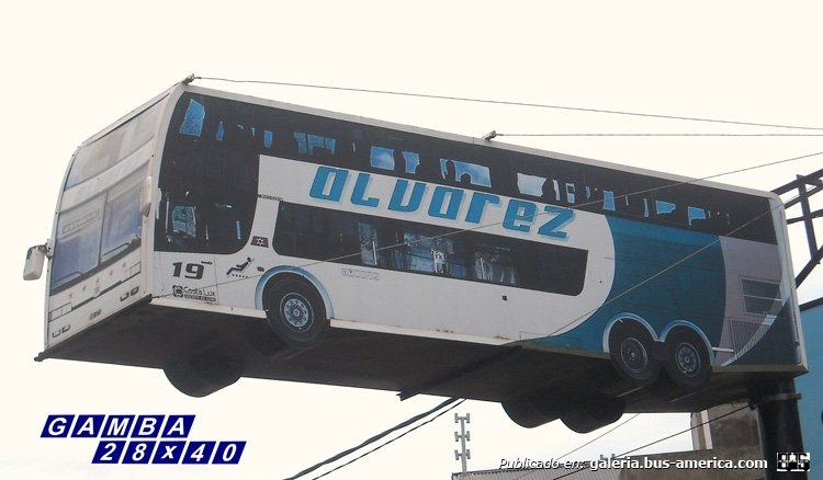 Scania - Marcopolo (en Argentina) - Álvarez [Reproducción]
Interno 19
No se trata de un ómnibus volador, ni del despegue de la empresa, solo una buena idea publicitaria, y bien lograda

Colección: Gamba 28x40
Palabras clave: Gamba / Larga