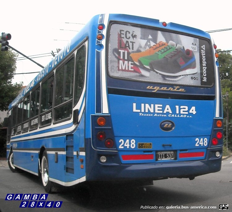 Mercedes-Benz OH 1618 L - Ugarte - T.A. Callao
ITI 537
Línea 124 - Interno 248

Colección: Gamba 28x40
Palabras clave: Gamba / 124