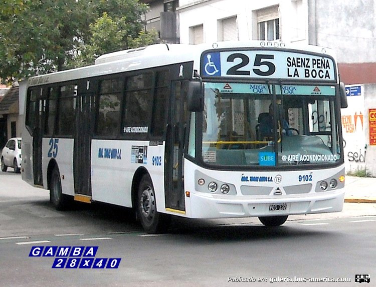 Agrale MT 15.0 LE - Todo Bus - General Tomás Guido 
PQG 132
Línea 25 - Interno 9102
Reciente incorporación

Colección: Gamba 28x40

http://galeria.bus-america.com/displayimage.php?pid=40566
Palabras clave: Gamba / 25