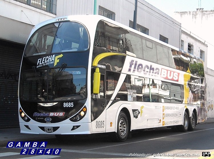 Scania K 410 - Metalsur Starbus 405 - Flecha BUS
PHE 130
Interno 8685

Colección: Gamba 28x40
Palabras clave: Gamba / Larga
