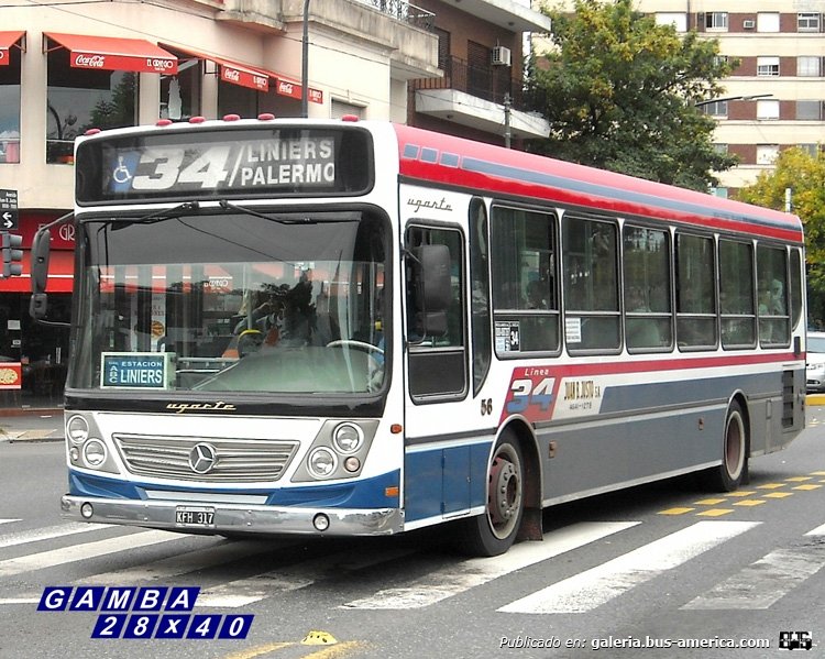 Mercedes-Benz OH 1718 L - Ugarte - Juan B Justo
KFH 317
Línea 34 - Interno 56

Colección: Gamba 28x40

http://galeria.bus-america.com/displayimage.php?pid=38539
Palabras clave: Gamba / 34