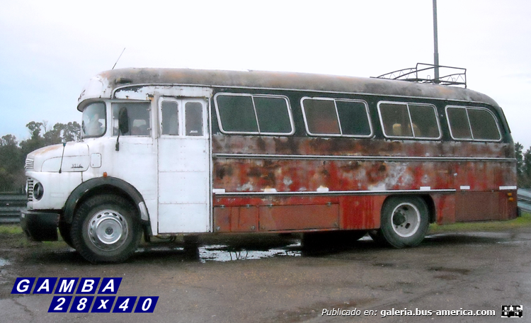 Mercedes-Benz LO 1114 - El Detalle - Particular 
C 542200 - WBI 897
Se han visto gran cantidad de reformas de parabrisas sobre colectivos 1114, es más se realizaron trabajos para líneas patagónicas que realmente desmerecían la estética de estos coches. La de la imagen es tal vez la peor que he visto, pues El Detalle supo utilizar el parabrisas de camión en modelos anteriores a éste, pero no la ventanita del baño....

Colección: Gamba 28x40
Palabras clave: Gamba / 1114
