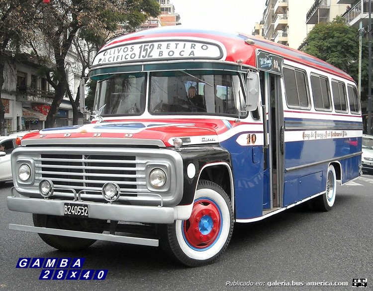 Ford (F.M.A.) - El Detalle - Cooperativa Centenario [recreación de Martín Firpo]
B 240532 - VOU 436
Línea 152 - Interno 10

Colección: Gamba 28x40

http://galeria.bus-america.com/displayimage.php?pid=41027
http://galeria.bus-america.com/displayimage.php?pid=41029
http://galeria.bus-america.com/displayimage.php?pid=41091
http://galeria.bus-america.com/displayimage.php?pid=41092
Palabras clave: Gamba / 152