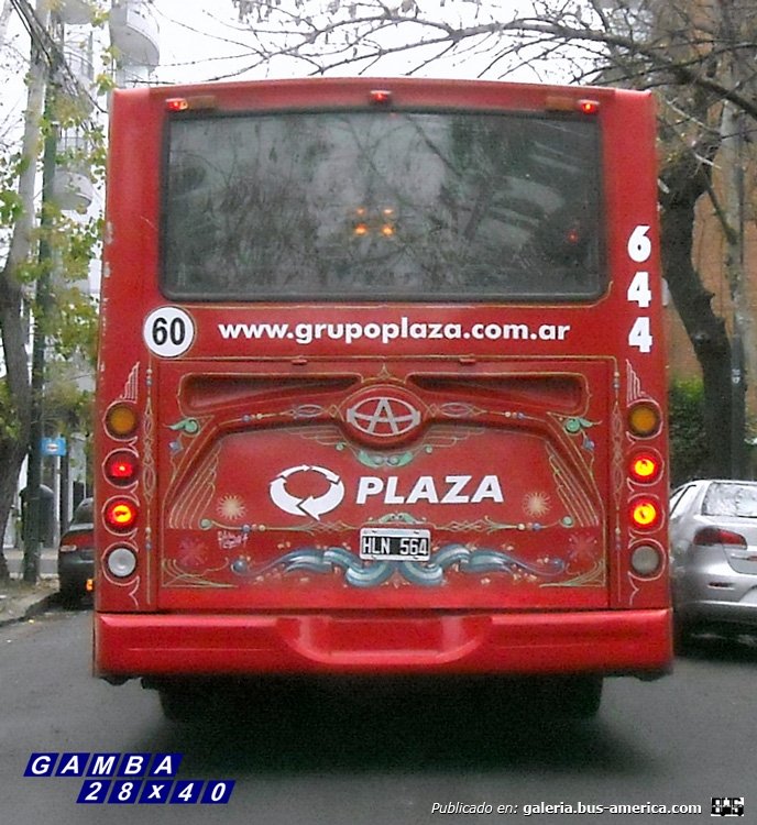 T.A.T.S.A. - Puma D 12 - Plaza
HLN 564
Línea 133 - Interno 644
Para aquellos que ponderan los filetes, no se trata en éste caso de un restaurado, sino de un coche en servicio
A los patentólogos, ¿de donde proviene?

Colección: Gamba 28x40
Palabras clave: Gamba / 133