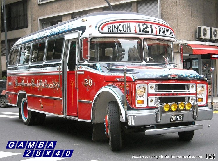 Chevrolet (G.M.A.) - A.L.A. - M.O.G.P.S.A. [Recreación de M.O.G.S.M.]
Z 006031
Línea 121 - Interno 38
También presente, es el único Chevrolet C/60 restaurado. Hoy en poder de M.O.G.S.M.

Colección: Gamba 28x40

http://galeria.bus-america.com/displayimage.php?pid=26671
http://galeria.bus-america.com/displayimage.php?pid=26679
http://galeria.bus-america.com/displayimage.php?pid=31536
http://galeria.bus-america.com/displayimage.php?pid=31933
Palabras clave: Gamba / 121