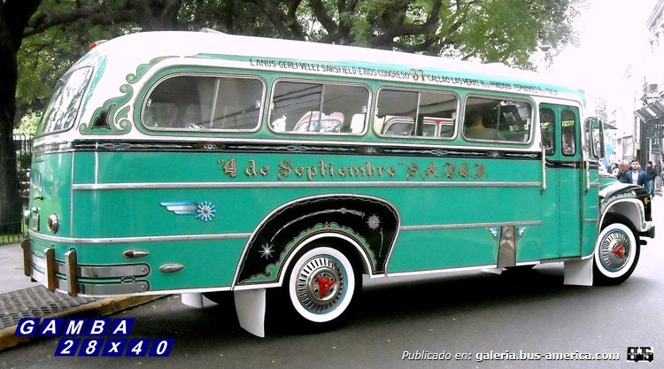 Bedford (G.M.A.) - Braje - 4 De Septiembre
S 236687 -  WTV 341
Línea 37 - Interno 1

Colección: Gamba 28x40

http://galeria.bus-america.com/displayimage.php?pid=12890
http://galeria.bus-america.com/displayimage.php?pid=36971
http://galeria.bus-america.com/displayimage.php?pid=41154
http://galeria.bus-america.com/displayimage.php?pid=41156
Palabras clave: Gamba / 37