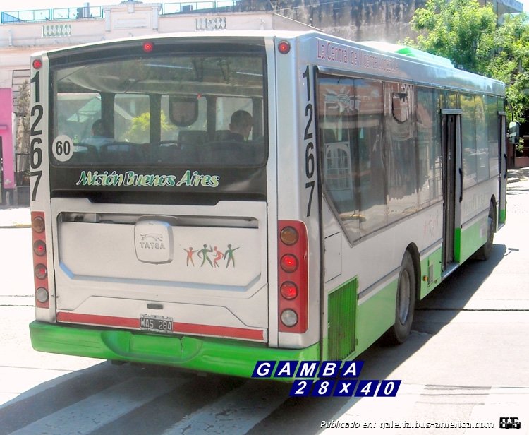 T.A.T.S.A. Puma D 12 - La Central de Vicente López S.A. [Misión Buenos Aires]
MAS 284
Línea 114 (Buenos Aires) - Interno 1267

Fotografía: Gamba 28x40
Palabras clave: Gamba / 114