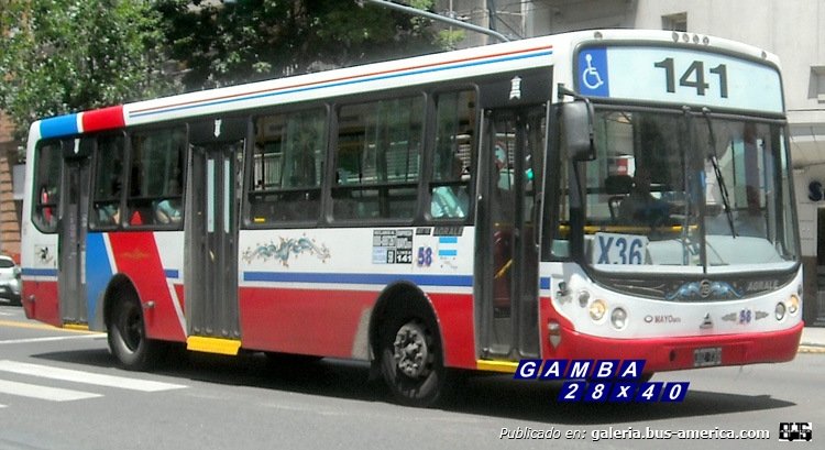 Agrale MT 15.0 LE - Todo Bus Pompeya II - Mayo S.A.T.A.
JUZ 739
Línea 141 (Buenos Aires) - Interno 58
Ex Línea 50 (Buenos Aires) - Interno 4319
Que poco dura la "fama" en esta empresa...
Hasta hace poco lucía tazas y bandalines, también cortinas en tono colorado, solo quedan los filetes, que no le sacaron aún

Fotografía: Gamba 28x40
Palabras clave: Gamba / 141