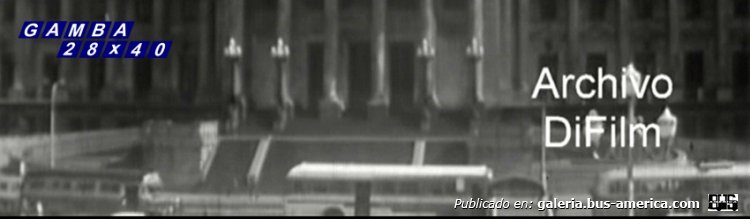 Leyland Royal Tiger - M.C.W. (en Argentina) - Fournier
Línea 160 (luego 50)
Imagen de mitad de la década del 60, se ve un trolebús, de seguro al servicio de la línea 307, hoy 37, el Leyland protagonista y probablemente un colectivo de la línea 6

Imagen de un video del Archivo DiFilm
Captura: Gamba 28x40
Palabras clave: Gamba / 160