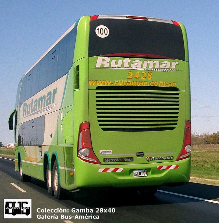 Mercedes-Benz O-500 RSD - Marcopolo (en Argentina) - Rutamar
OBI 891
Interno 2428

Colección: Gamba 28x40
Palabras clave: Gamba / Larga