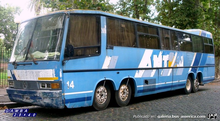 Mercedes-Benz OF 1214 (modificado) - Sideral - Empresa Antón
B 2270253 - UDY 077
Interno 14

Colección: Gamba 28x40

http://galeria.bus-america.com/displayimage.php?pid=20292
http://galeria.bus-america.com/displayimage.php?pid=20293
http://galeria.bus-america.com/displayimage.php?pid=34397
Palabras clave: Gamba / Larga
