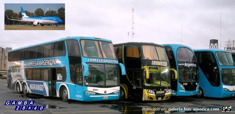 Mercedes-Benz O-400 RSD - Marcopolo (en Argentina) - Empresa Argentina
Interno 2504
Coches asignados a Empresa Argentina, algunos se encuentran más avanzados en su trabajo de reparación.
En la miniatura, superior a izquierda, se ve claramente de donde proviene el corte de pintura que se implementó a ésta empresa

Colección: Gamba 28x40
Palabras clave: Gamba / Larga