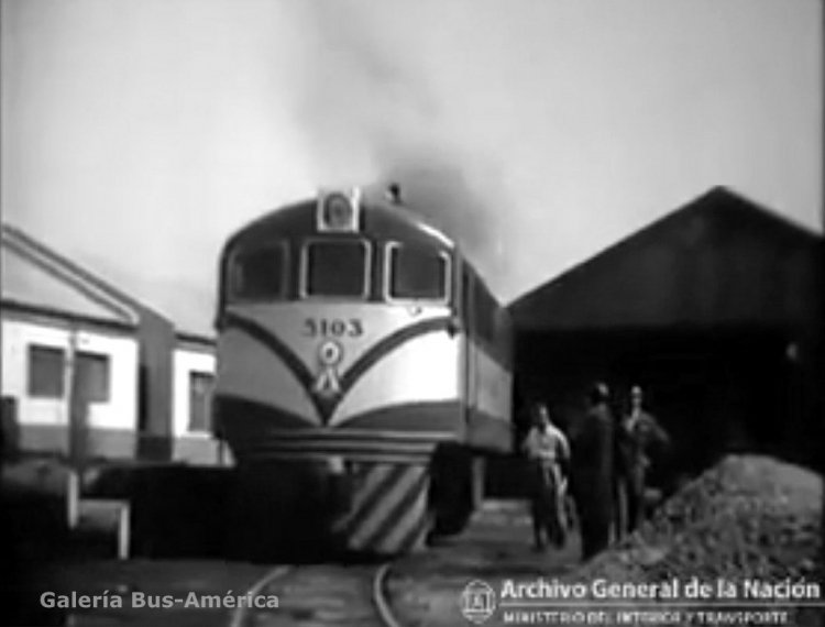 General Electric 95 T (en Argentina) - Ferrocarril General Belgrano
Unidad 5103
Una de las escasas 5 ingresadas al país

Imagen editada de un video del Archivo General de la Nación
Captura: Gamba 28x40
Palabras clave: Gamba / FFCC