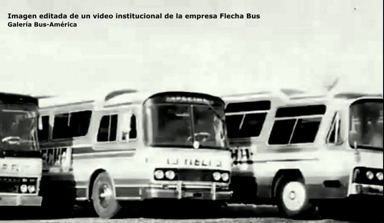 Leyland - Varese - Turismo La Flecha
C 272989
Éramos tan pobres...
Imagen del pasado, de la hoy poderosa Flecha Bus
(Datos de izquierda a derecha)

Imagen editada de un video institucional de la empresa Flecha Bus
Captura: Gamba 28x40
Palabras clave: Gamba / Larga