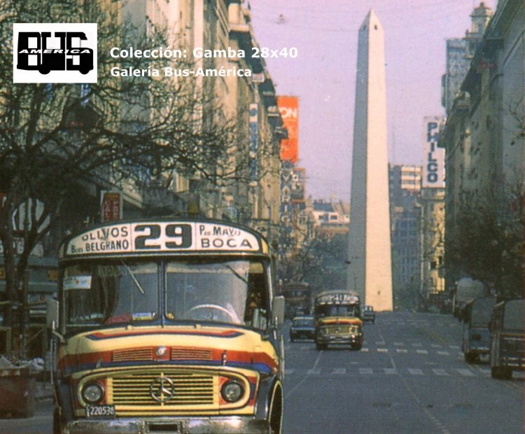 Mercedes-Benz LO 1114 - El Diseño - Pedro De Mendoza
C 1220538
Línea 29
Con rumbo a la Plaza de Mayo, un par de coches de la línea 29, más atrás detenido un 24 y en sentido contrario, otro 29 y un 146 de la recordada COPLA

Fotografía: Recorte de una tarjeta postal
Colección: Gamba 28x40
Palabras clave: Gamba / 29